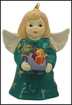2015 Angel With Sleigh - Teal, Goebel Angel Bell MAIN