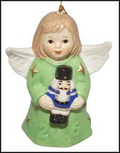 2016 Angel With Nutcracker - Pistachio, Goebel Angel Bell MAIN