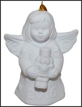 2016 Angel With Nutcracker - White, Goebel Angel Bell MAIN
