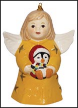2017 Angel With Penguin - Sunflower, Goebel Angel Bell MAIN