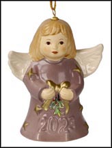 2023 Angel With Bow - Elderberry, Goebel Angel Bell MAIN