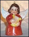 1978 Angel With Harp - Red, Goebel Angel Bell MAIN