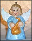 1980 Angel With Saxophone - Blue, Goebel Angel Bell MAIN