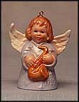 1980 Angel With Saxophone - Lilac, Goebel Angel Bell MAIN