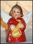 1980 Angel With Saxophone - Red, Goebel Angel Bell MAIN