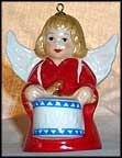 1984 Angel With Drum - Red, Goebel Angel Bell MAIN