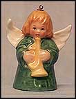 1985 Angel With Trumpet - Green, Goebel Angel Bell MAIN