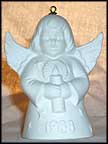 1988 Angel With Candle - White, Goebel Angel Bell MAIN