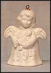 1994 Angel With Doll - White, Goebel Angel Bell MAIN