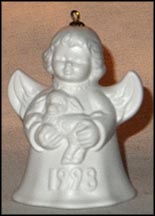1998 Angel With Lamb - White, Goebel Angel Bell MAIN