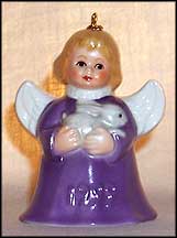 1999 Angel With Bunny - Violet, Goebel Angel Bell MAIN