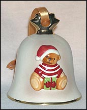2011 Teddy Bear, Goebel Annual Christmas Bell Ornament MAIN
