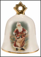 2018 Santa Claus, Goebel Annual Christmas Bell Ornament MAIN