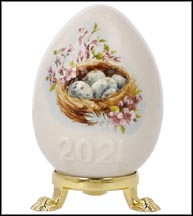 2021 Eggs in Nest, Goebel Annual Easter Egg MAIN