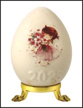 2023 Girl with Flowers, Goebel Annual Easter Egg MAIN