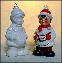 1986 Little Drummer Boy white, Goebel Annual Christmas Ornament MAIN