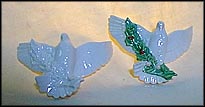 1989 Dove color, Goebel Annual Christmas Ornament MAIN