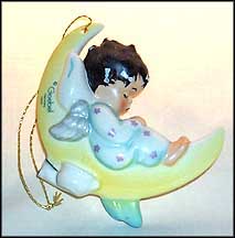 1991 Angel Sleeping color, Goebel Annual Christmas Ornament MAIN