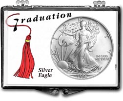1986 Graduation Tassle American Silver Eagle Gift Display THUMBNAIL
