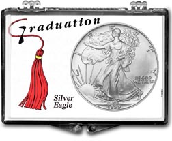 1999 Graduation Tassle American Silver Eagle Gift Display THUMBNAIL