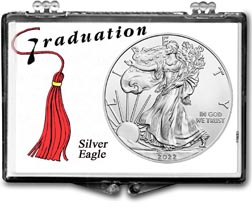 Graduation Tassle American Silver Eagle Gift Display THUMBNAIL