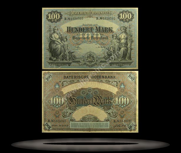 Bavaria, German States Banknote, 100 Mark, 1.1.1900, P#922 MAIN
