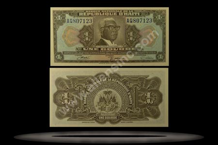 Haiti Banknote, 1 Gourde, L.1919, P#200a MAIN