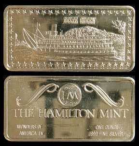 Delta Queen' Art Bar by Hamilton Mint. MAIN