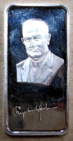 Lyndon B. Johnson' Art Bar by Hamilton Mint. MAIN