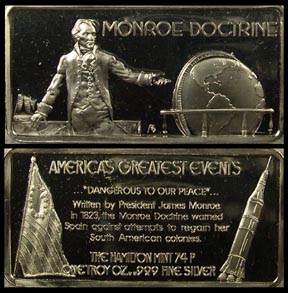 Monroe Doctrine' Art Bar by Hamilton Mint. MAIN