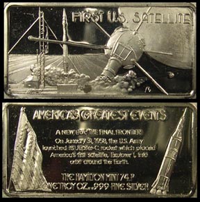 First U.S. Satellite' Art Bar by Hamilton Mint. MAIN