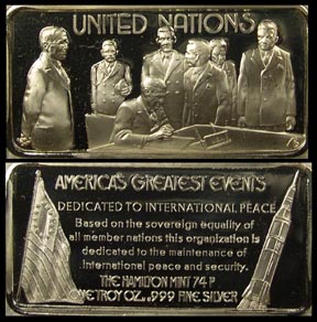 United Nations' Art Bar by Hamilton Mint. MAIN