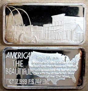 Ghost Town' Art Bar by Hamilton Mint. MAIN