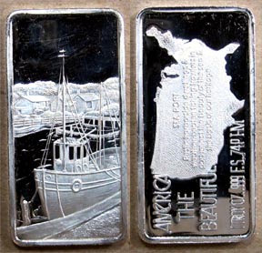 Sea Port' Art Bar by Hamilton Mint. MAIN