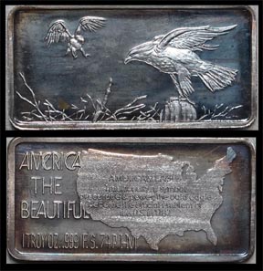 American Eagle' Art Bar by Hamilton Mint. MAIN
