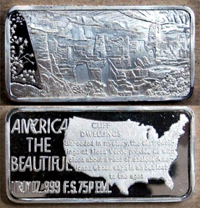 Cliff Dwellings' Art Bar by Hamilton Mint. MAIN