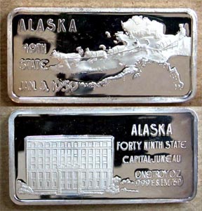 Alaska' Art Bar by Hamilton Mint. MAIN