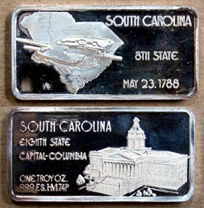 South Carolina' Art Bar by Hamilton Mint. MAIN