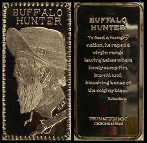 Buffalo Hunter' Art Bar by Hamilton Mint. MAIN