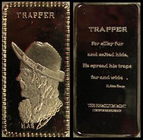 Trapper' Art Bar by Hamilton Mint. MAIN