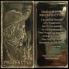 Prospector' Art Bar by Hamilton Mint. MAIN