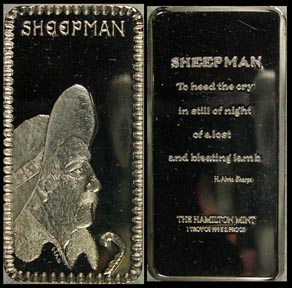 Sheepman' Art Bar by Hamilton Mint. MAIN
