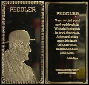 Peddler' Art Bar by Hamilton Mint. MAIN