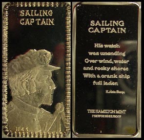 Sailing Captain' Art Bar by Hamilton Mint. MAIN