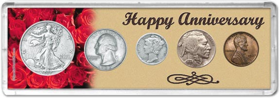 1937 Happy Anniversary Coin Gift Set LARGE