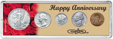 1945 Happy Anniversary Coin Gift Set THUMBNAIL