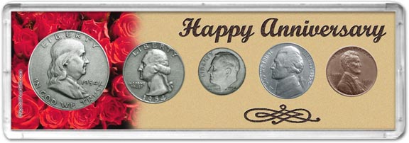 1954 Happy Anniversary Coin Gift Set MAIN