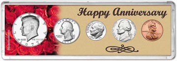 1977 Happy Anniversary Coin Gift Set THUMBNAIL