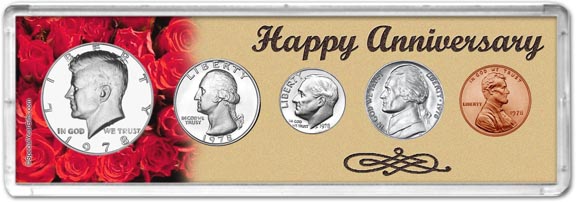 1978 Happy Anniversary Coin Gift Set MAIN