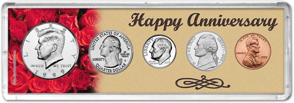 1999 Happy Anniversary Coin Gift Set MAIN